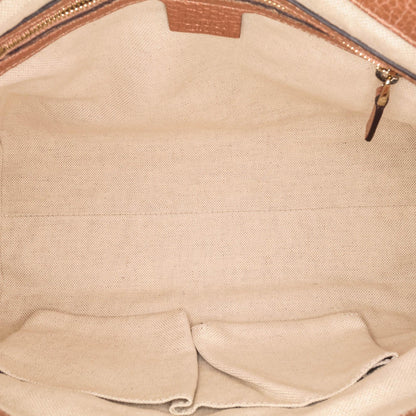 Gucci Metallic Pebbled Calfskin Bella Satchel