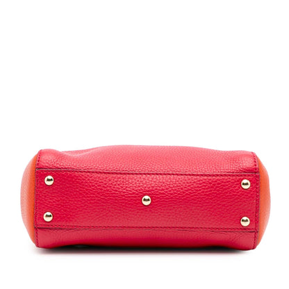 Gucci Mini Bicolor Calfskin Bamboo Shopper Satchel