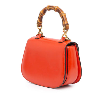 Gucci Mini Calfskin 1947 Bamboo Top Handle Bag