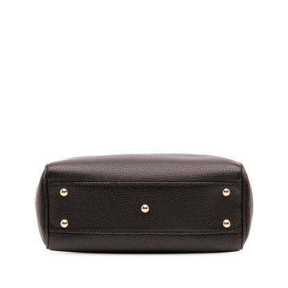 Gucci Mini Calfskin Bamboo Shopper Satchel