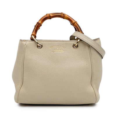 Gucci Mini Calfskin Bamboo Shopper Satchel
