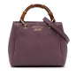 Gucci Mini Calfskin Bamboo Shopper Satchel
