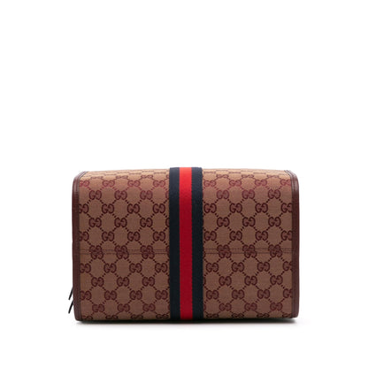 Gucci Mini GG Canvas Ophidia Web Duffle Bag
