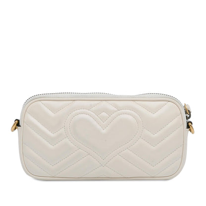 Gucci Mini GG Marmont Matelasse Camera Crossbody Bag (SHG-ORpyrF)