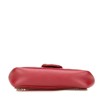 Gucci Mini GG Marmont Matelasse Leather Flap Crossbody