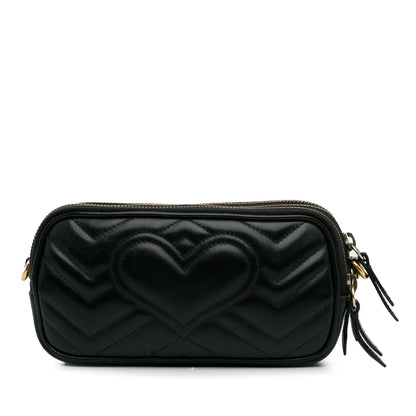 Gucci Mini GG Marmont Triple-Zip Crossbody Bag (SHG-dnjgun)