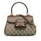 Gucci Mini GG Supreme Horsebit 1955 Satchel (SHG-SrwnA0)