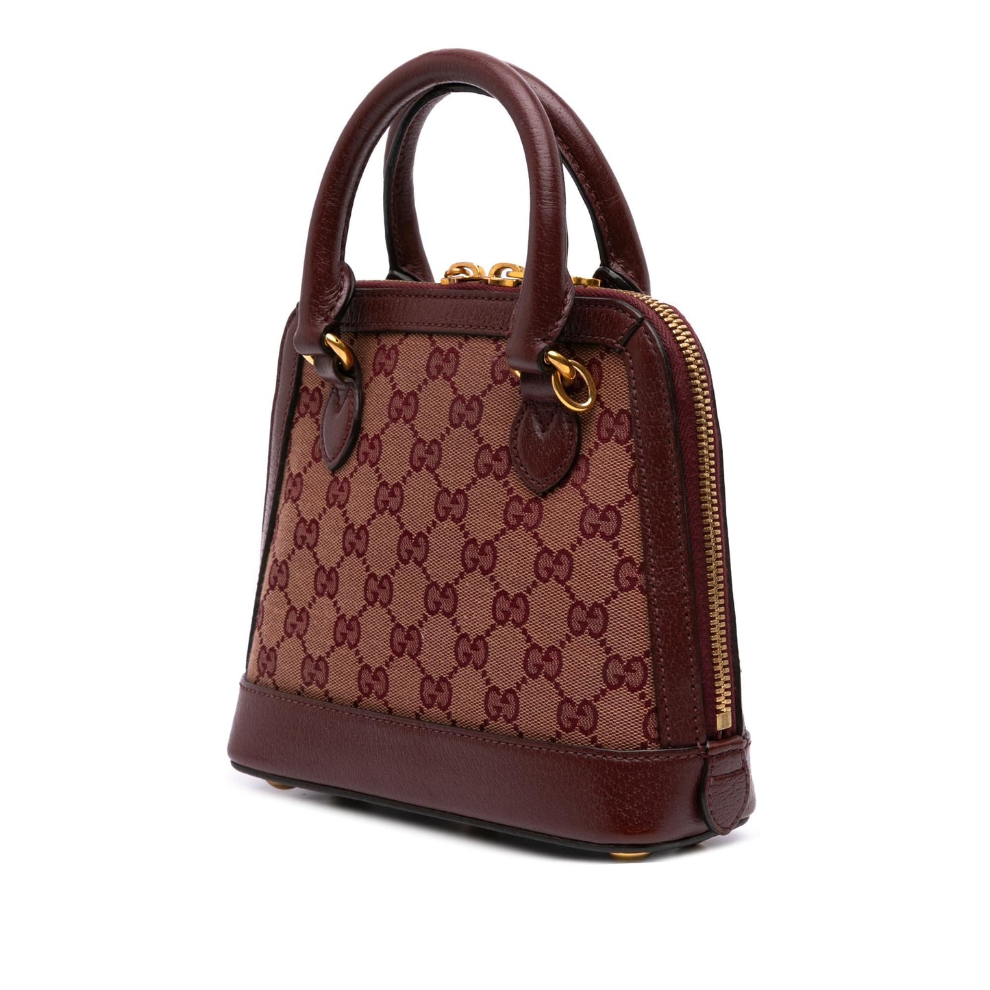 Gucci Mini GG Supreme Horsebit 1955 Top Handle Bag