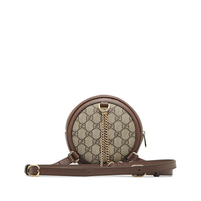 Gucci Mini GG Supreme Round Ophidia Backpack