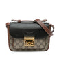 Gucci Mini GG Supreme and Calfskin Padlock Flap Pocket Satchel