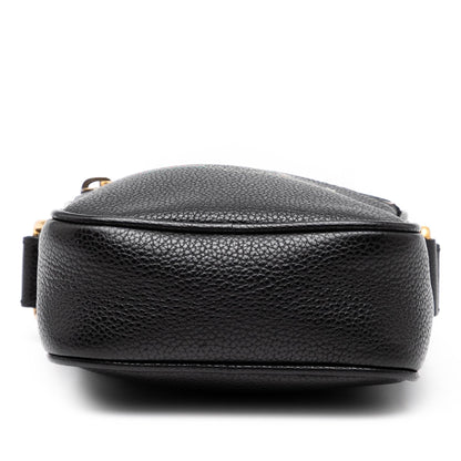 Gucci Mini Grained Calfskin Logo Crossbody