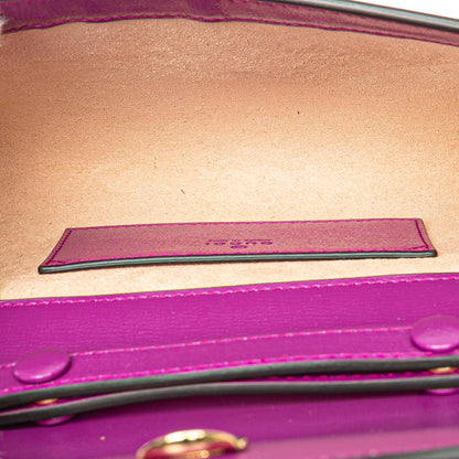 Gucci Mini Leather Horsebit 1955 Web Crossbody