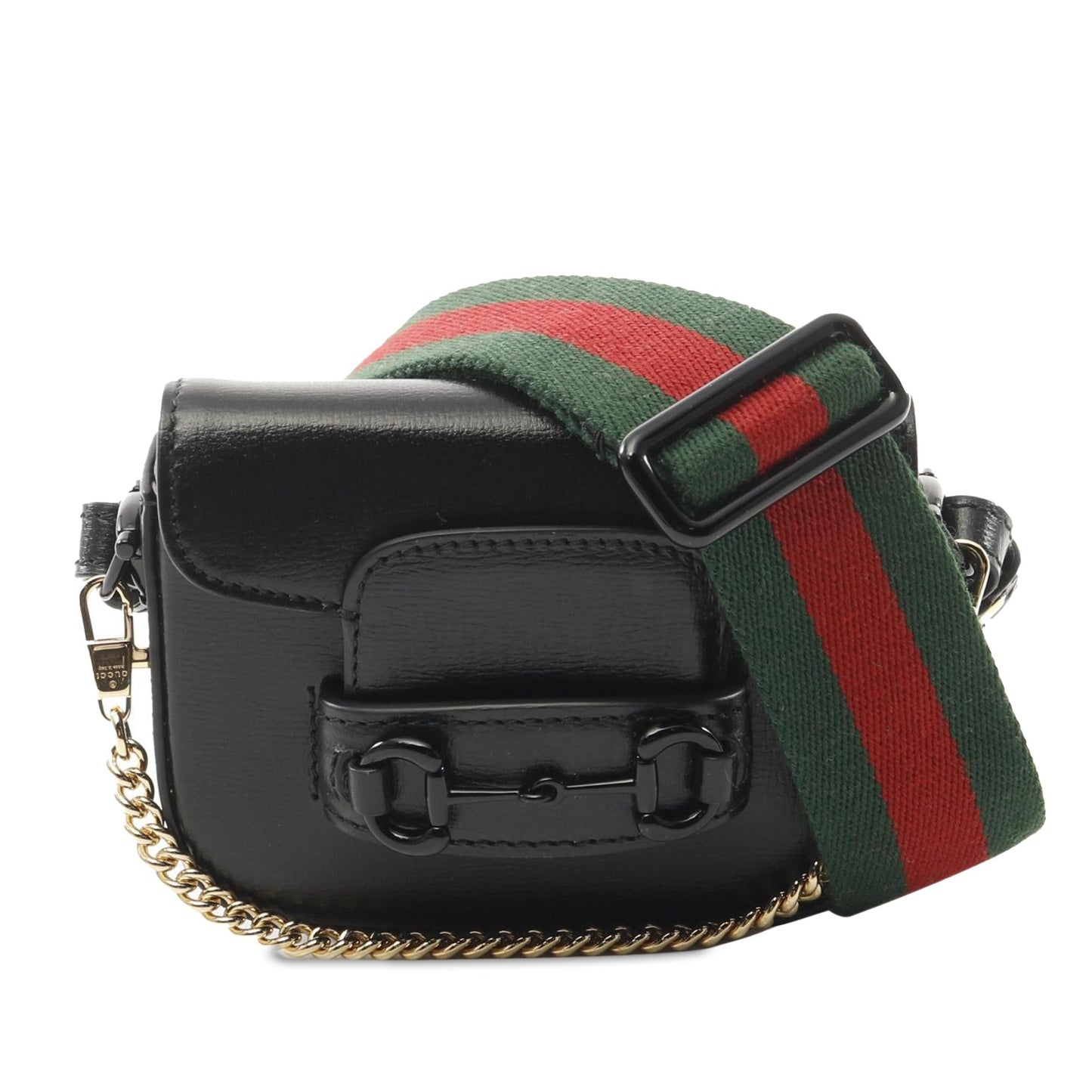 Gucci Mini Leather Horsebit 1955 Web Satchel