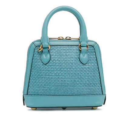 Gucci Mini Raffia Horsebit 1955 Top Handle Bag