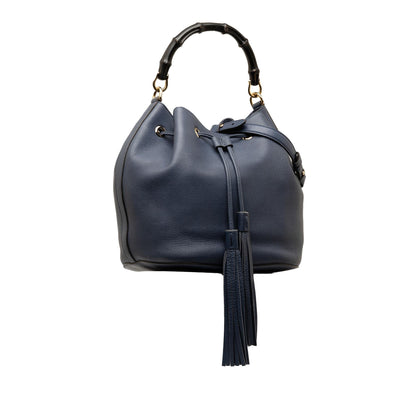 Gucci Miss Bamboo Leather Bucket Bag (SHG-wpdVi1)