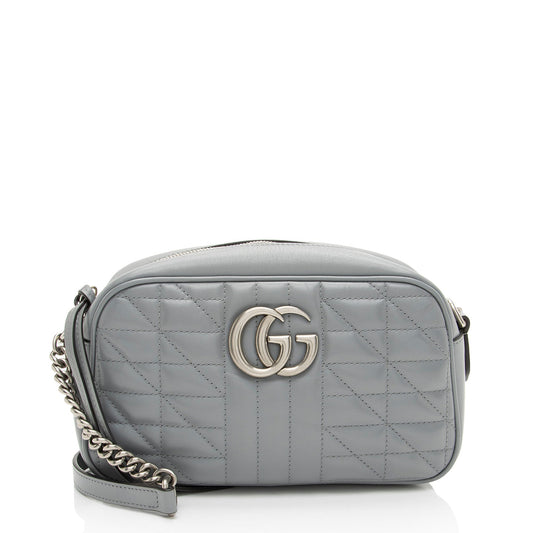 Gucci Mixed Matelasse Leather GG Marmont Aria Small Camera Bag