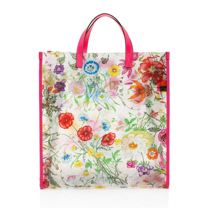 Gucci PVC Leather Flora Tote - FINAL