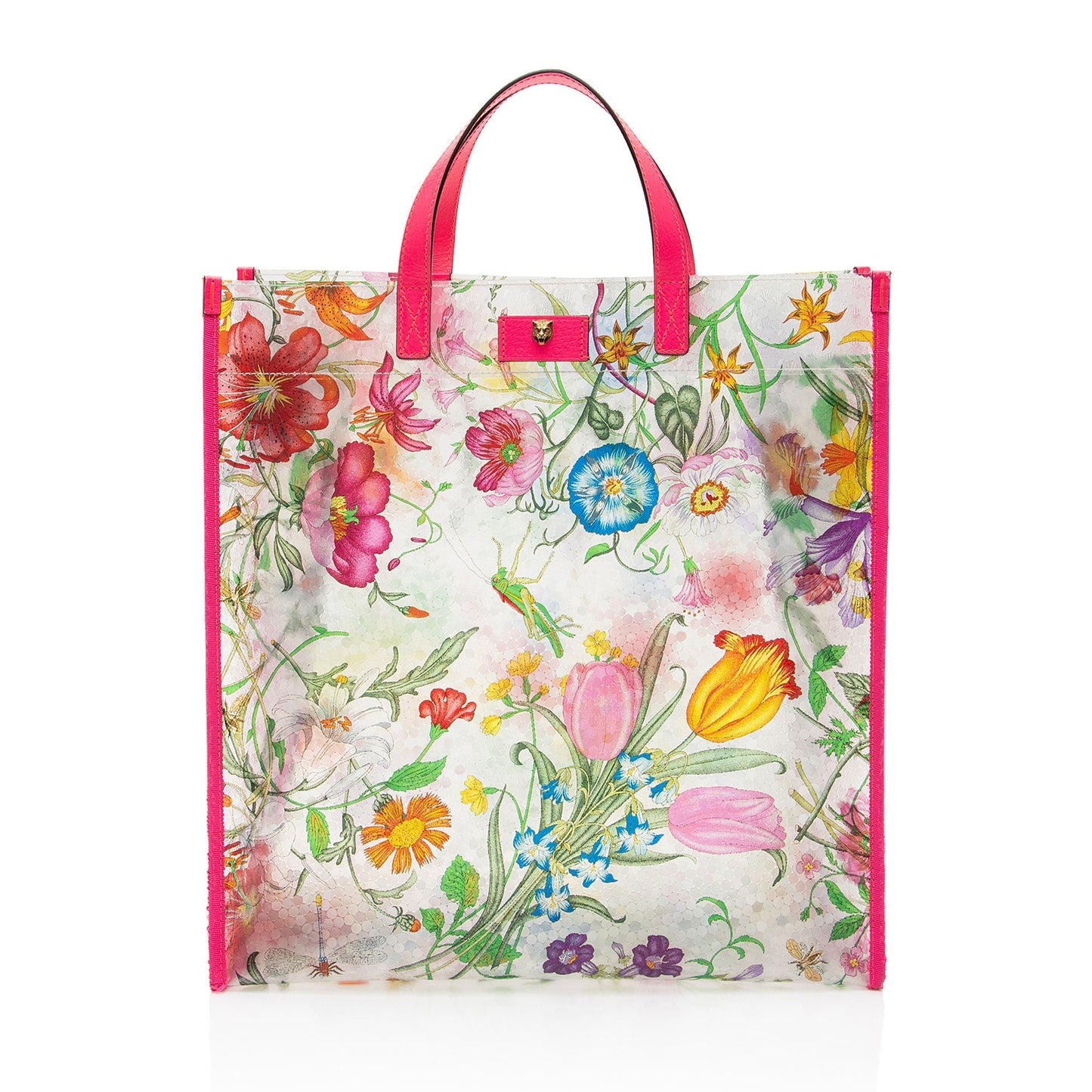 Gucci PVC Leather Flora Tote - FINAL