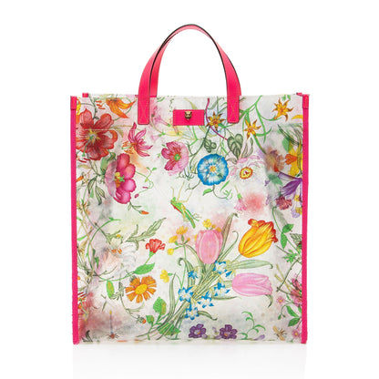 Gucci PVC Leather Flora Tote - FINAL