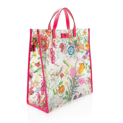 Gucci PVC Leather Flora Tote - FINAL
