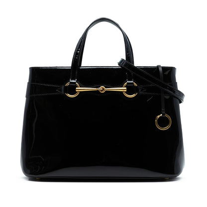 Gucci Patent Bright Bit Satchel