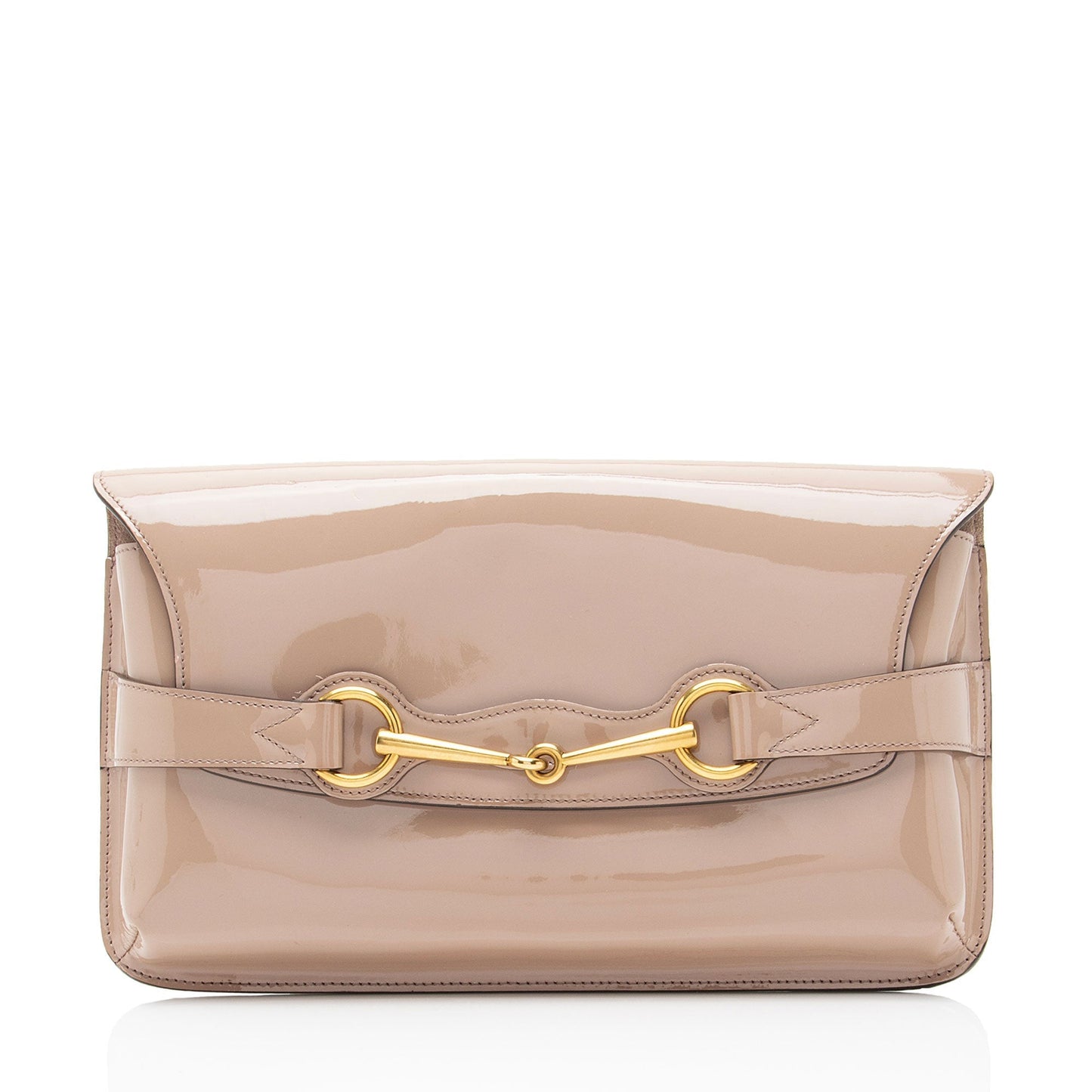 Gucci Patent Leather Bright Bit Clutch