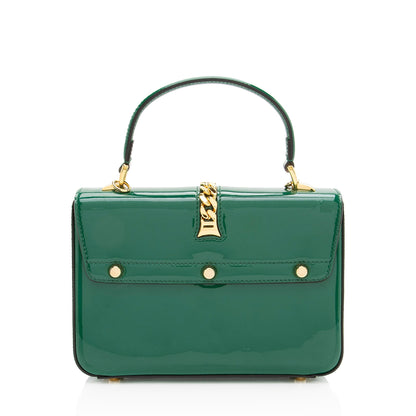 Gucci Patent Leather Sylvie 1969 Mini Top Handle