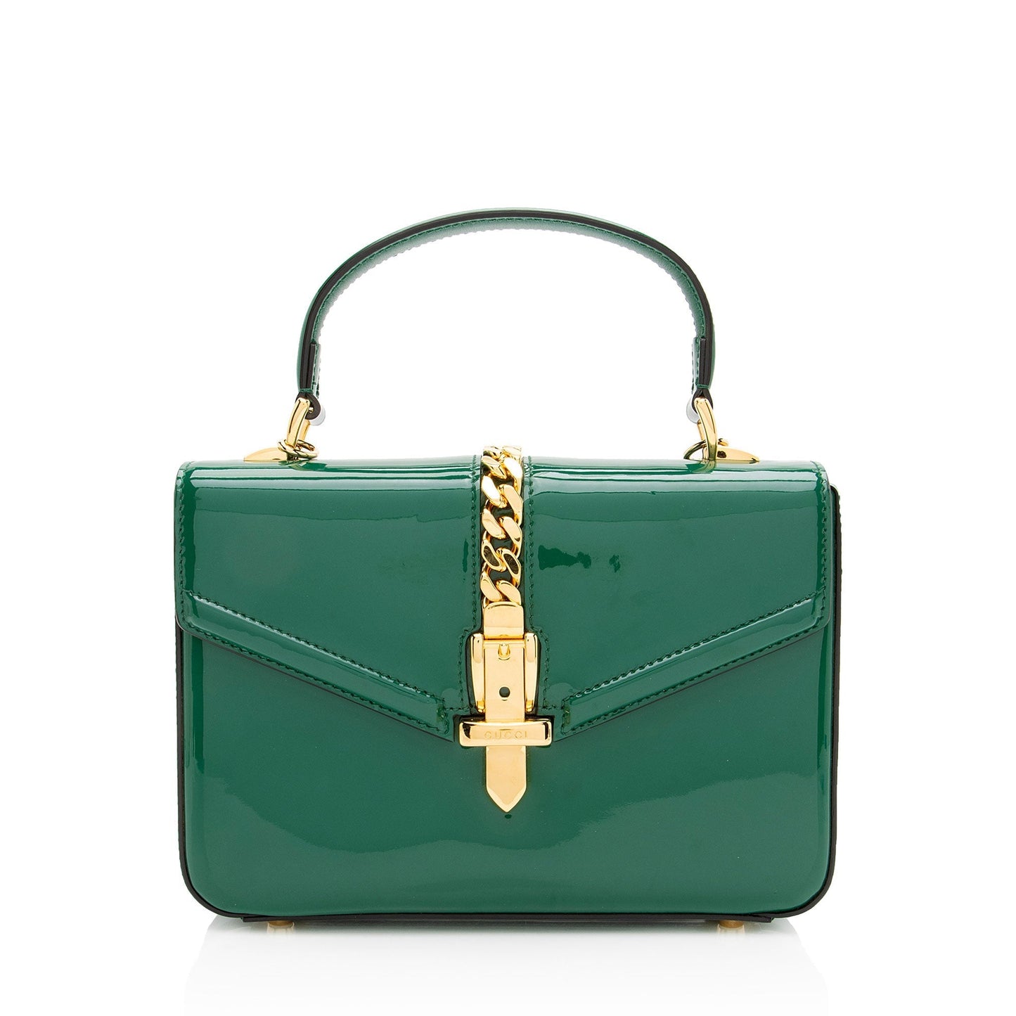Gucci Patent Leather Sylvie 1969 Mini Top Handle
