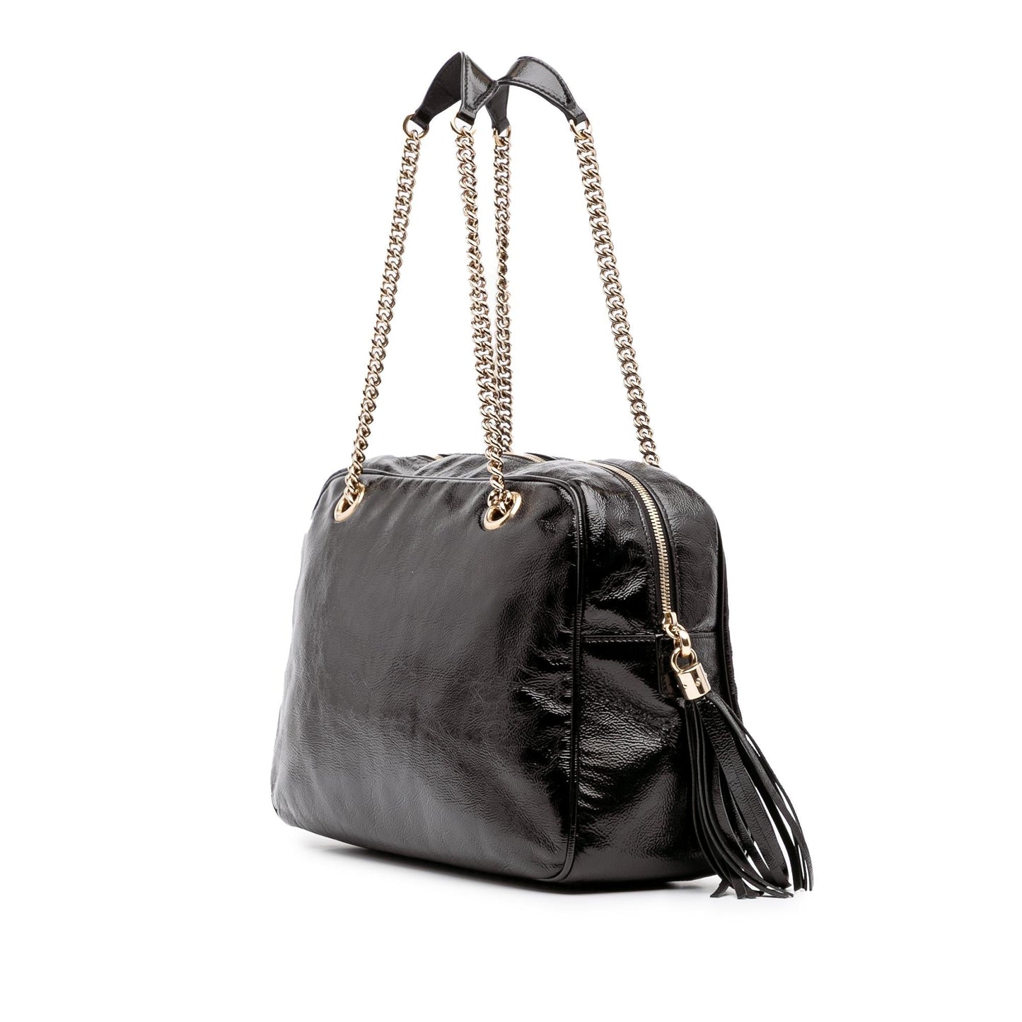 Gucci Patent Soho Chain Shoulder Bag