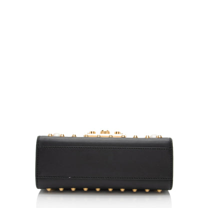 Gucci Pearl Embellished Leather Padlock Small Shoulder Bag