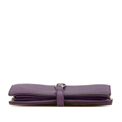 Gucci Pebbled Calfskin Piston Broadway Evening Bag