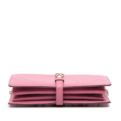 Gucci Pebbled Calfskin Piston Broadway Evening Bag