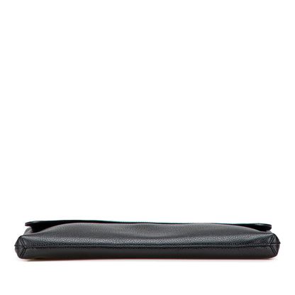 Gucci Pebbled Calfskin Portfolio Clutch