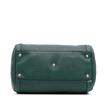 Gucci Pebbled Calfskin Soho Cellarius Boston Bag