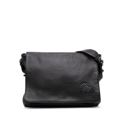 Gucci Pebbled Calfskin Soho Messenger Bag