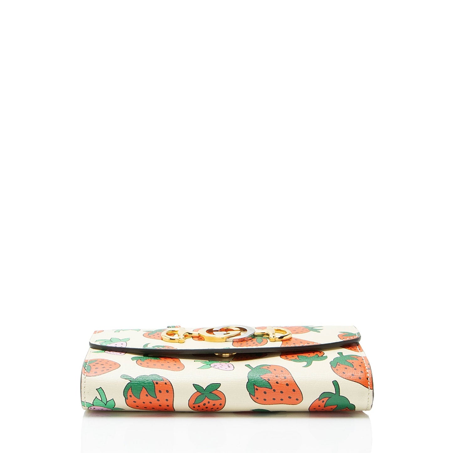 Gucci Printed Leather Strawberry Zumi Mini Shoulder Bag