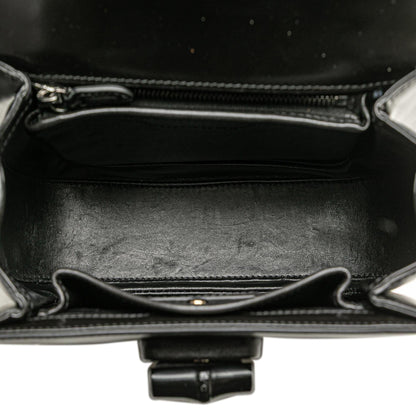 Gucci Small Calfskin 1947 Bamboo Top Handle Bag