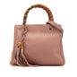 Gucci Small Calfskin Bamboo Shopper Satchel