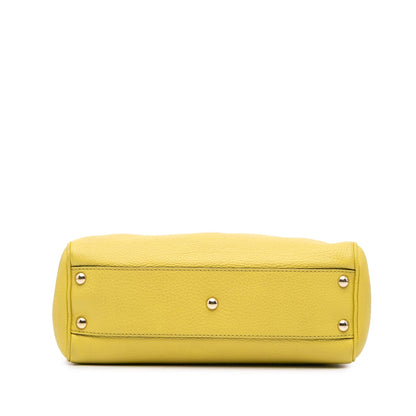 Gucci Small Calfskin Bamboo Shopper Satchel