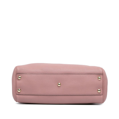 Gucci Small Calfskin Bamboo Shopper Satchel