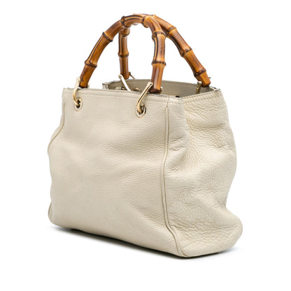 Gucci Small Calfskin Bamboo Shopper Satchel
