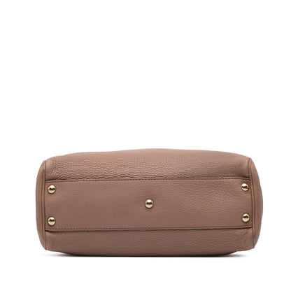 Gucci Small Calfskin Bamboo Shopper Satchel
