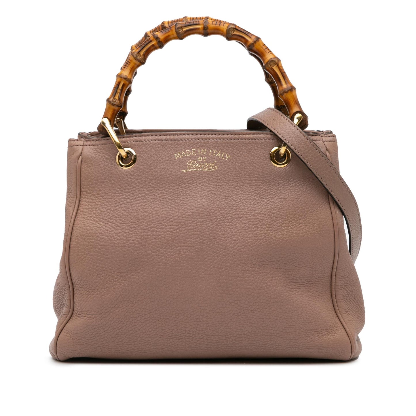 Gucci Small Calfskin Bamboo Shopper Satchel