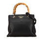 Gucci Small Calfskin Bamboo Shopper Satchel