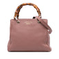 Gucci Small Calfskin Bamboo Shopper Satchel