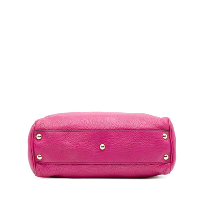 Gucci Small Calfskin Bamboo Shopper Satchel