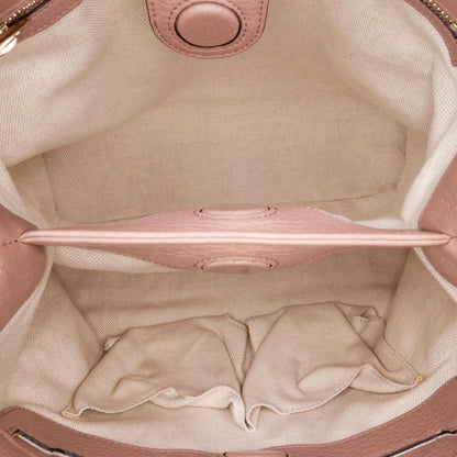 Gucci Small Calfskin Bamboo Shopper Satchel