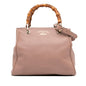 Gucci Small Calfskin Bamboo Shopper Satchel