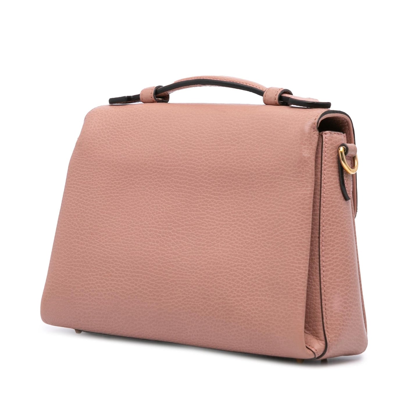 Gucci Small Dollar Leather Interlocking G Satchel
