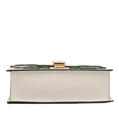 Gucci Small Floral Embroidered Sylvie Crossbody Bag (SHG-f7H54f)